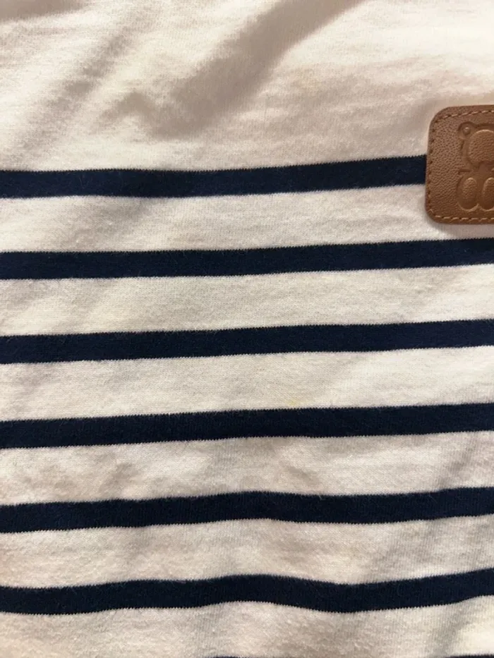 T-shirt marinière obaibi okaidi - photo numéro 2