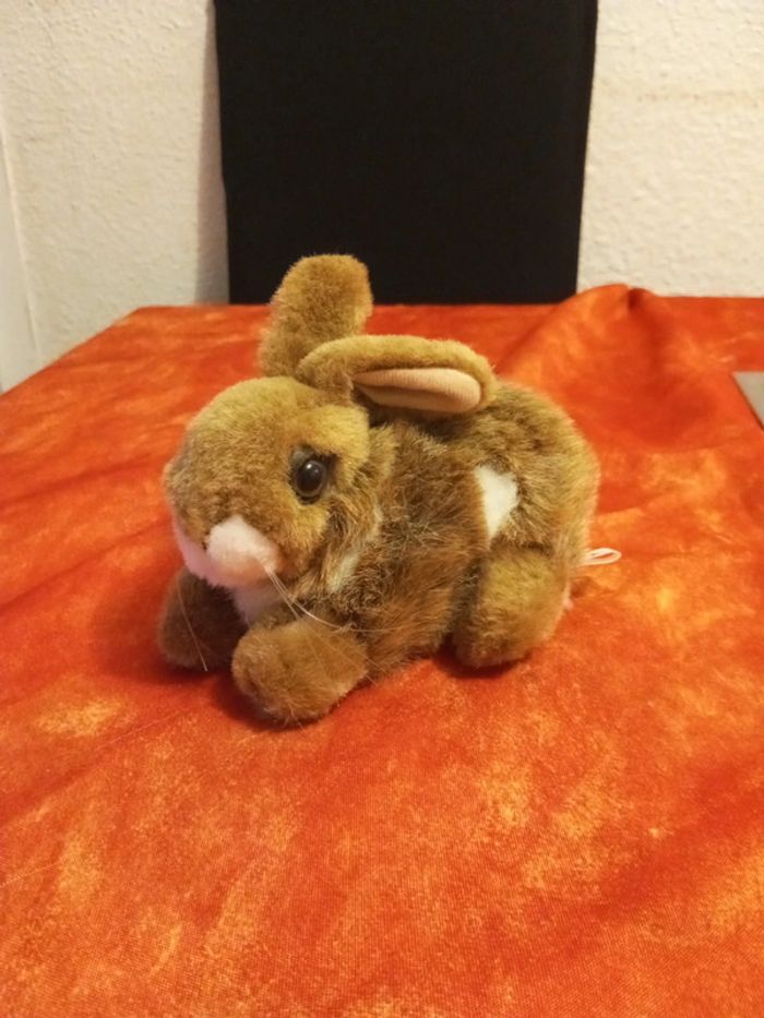 Peluche petit lapin cp international, 16 cm