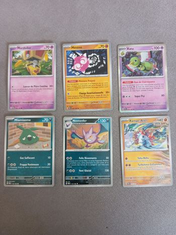 Lot 6 Cartes Pokémon Faille Paradoxe Sans Doubles