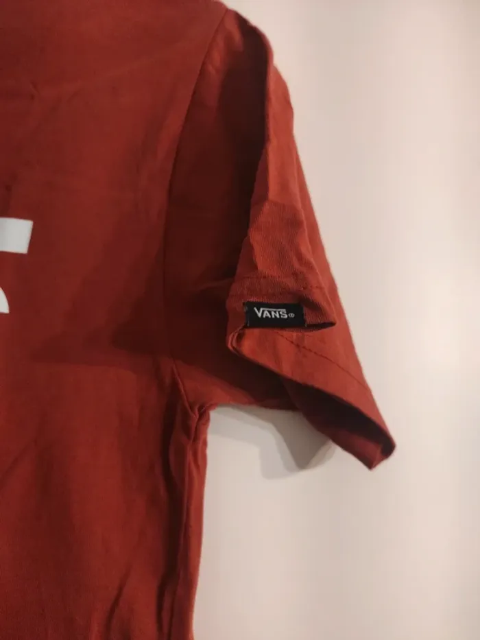 T-shirt marron Vans Taille S - photo numéro 2