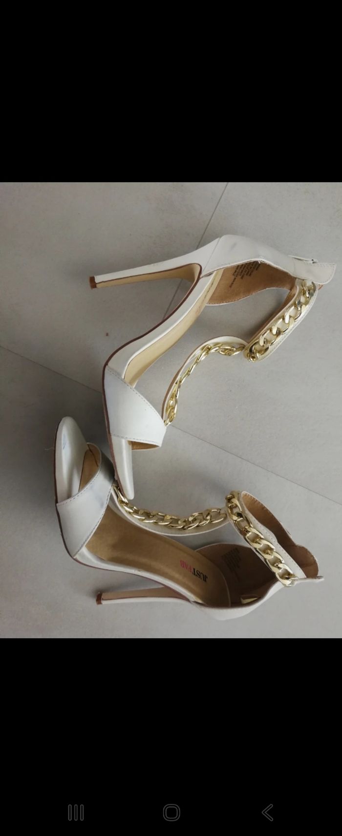 Talon blanche femme - photo numéro 3