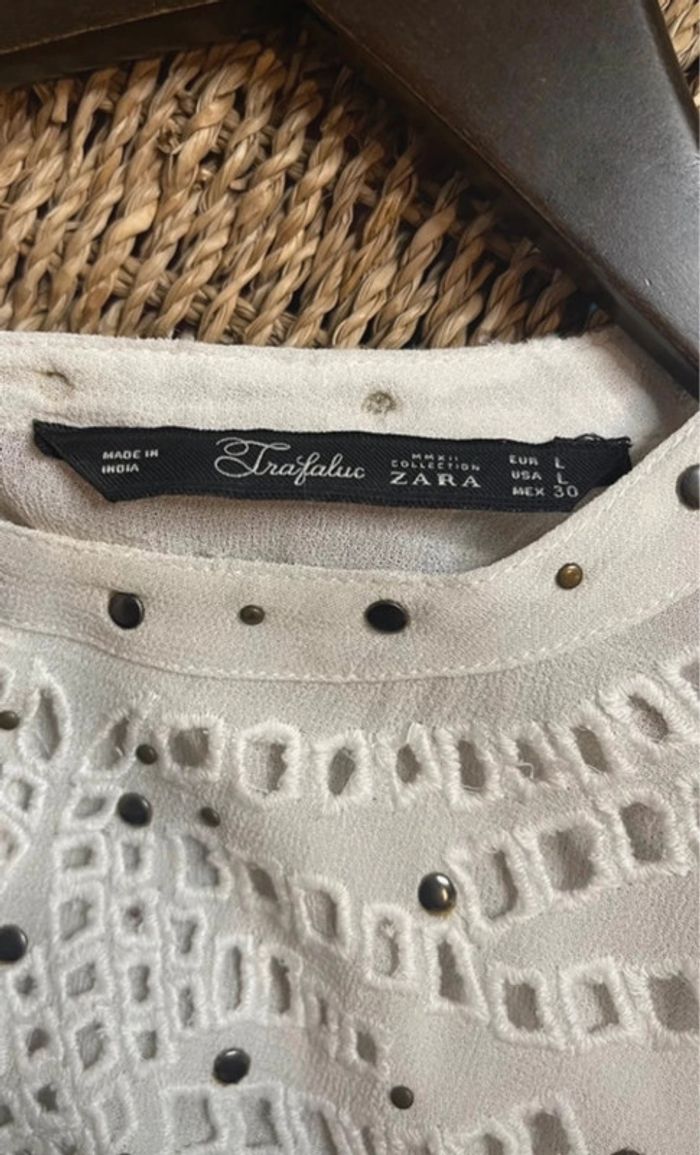 Haut blanc studs - photo numéro 3