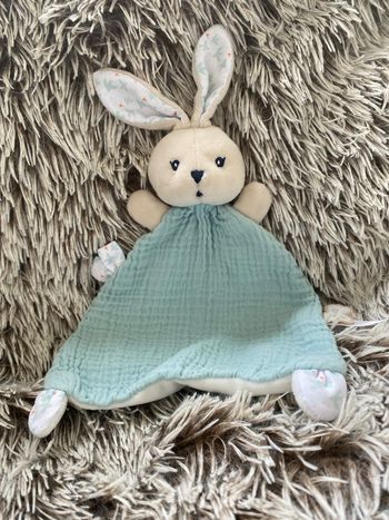 Doudou lapin plat kaloo k’doux colombe