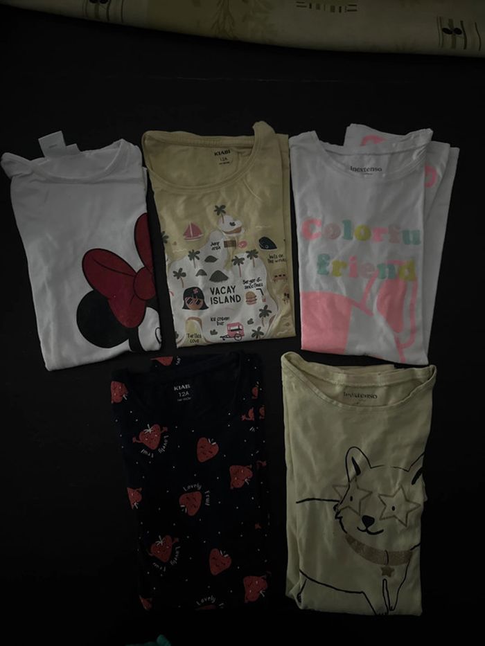 Lot tee-shirts fille 12 ans