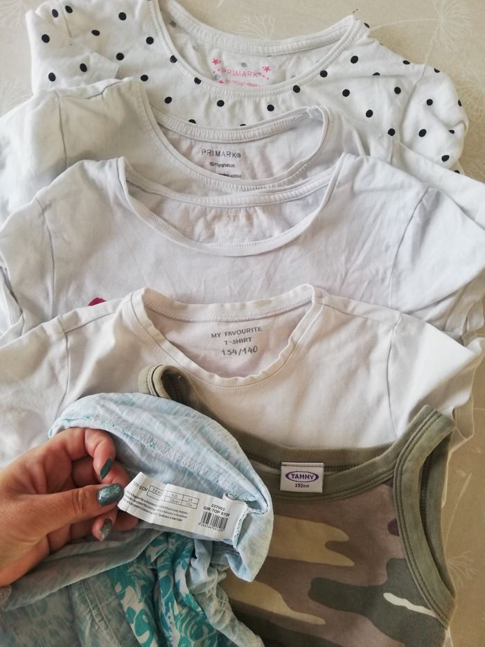 Lot 6 tee shirt manches courtes 10 ans marques diverses - photo numéro 2