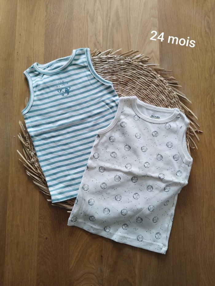 Lot de 2 débardeurs Kiabi 24 mois