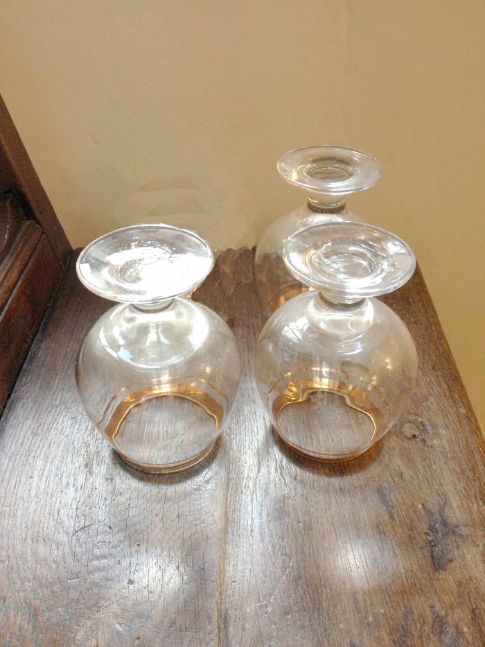 Vaisselle bar lot de 3 verres à pied ballon à cognac, dégustation ou autre - photo numéro 2