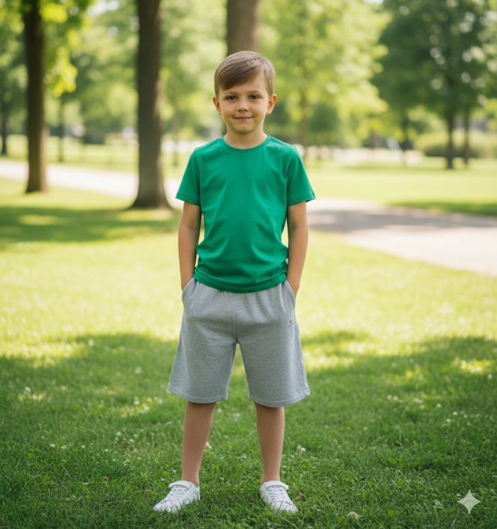 Short gris clair de sport domyos 8A