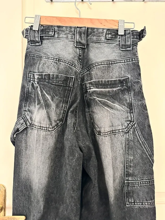 Jean noir délavé Bershka - photo numéro 5