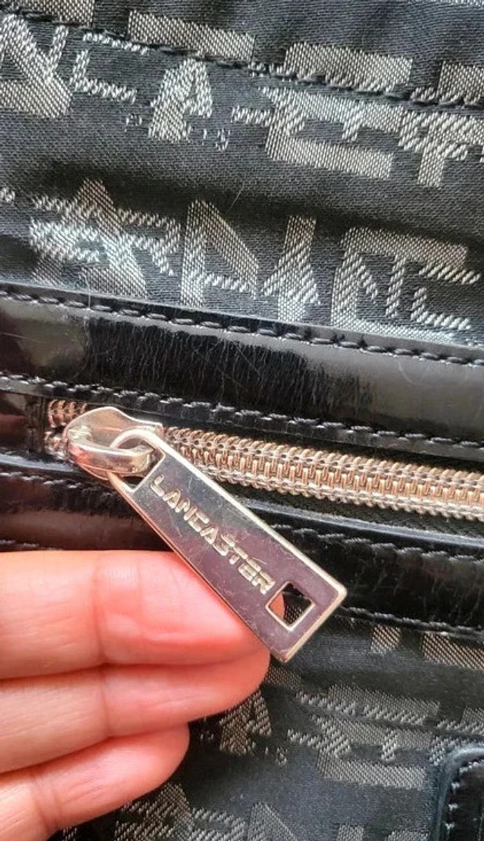 Sac bandoulière Lancaster argenté - photo numéro 6