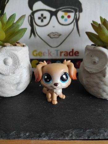 Littlest Petshop Pet Shop LPS chien 2-93 Austin Goldenpup dog #geektradelpschien