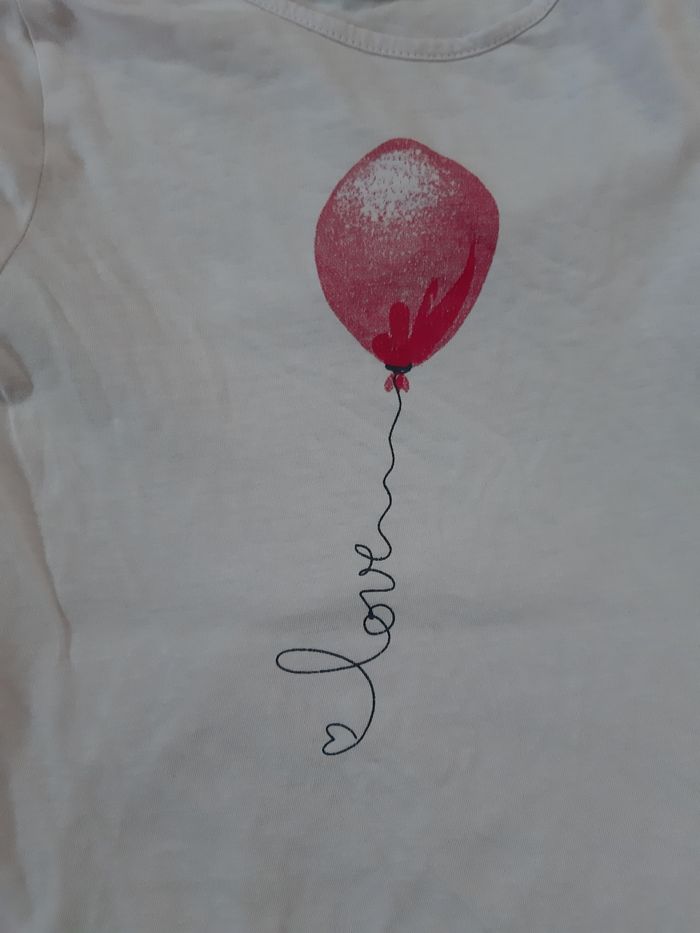 Tee-shirt manches courtes fille - ballon - Kiabi - 3 ans - photo numéro 3