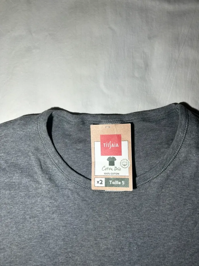 T-shirt gris tissaia - photo numéro 5
