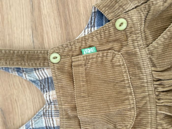 Robe à bretelles en velours fille taille 5 ans tex - photo numéro 2