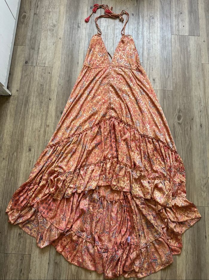 Robe dos nue en soie indienne taille unique neuf - photo numéro 5