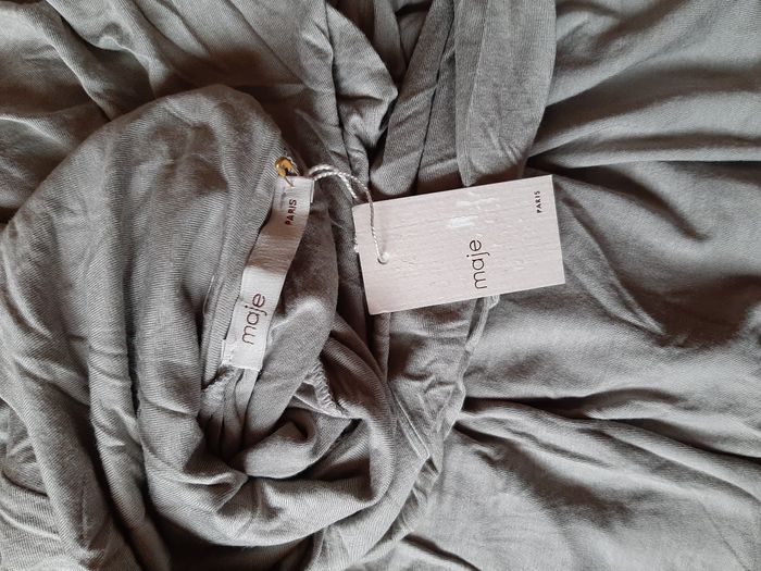 MAJE - Robe TULIPE COL ROULE taille 2 - photo numéro 7