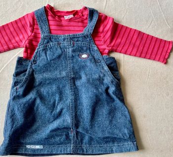 Ensemble robe Obaibi + tee-shirt 6 mois