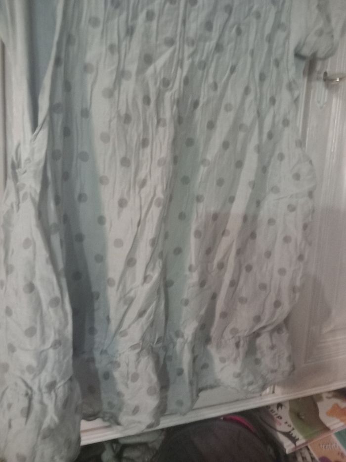 Tee-shirt à pois vert - photo numéro 8