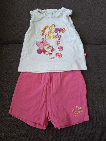 Pyjama été fille 12 mois Minnie Disney