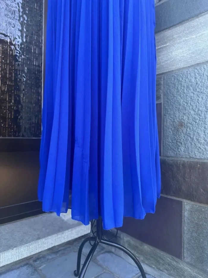 Jupe bleu plissée Amélie & Amélie - photo numéro 11