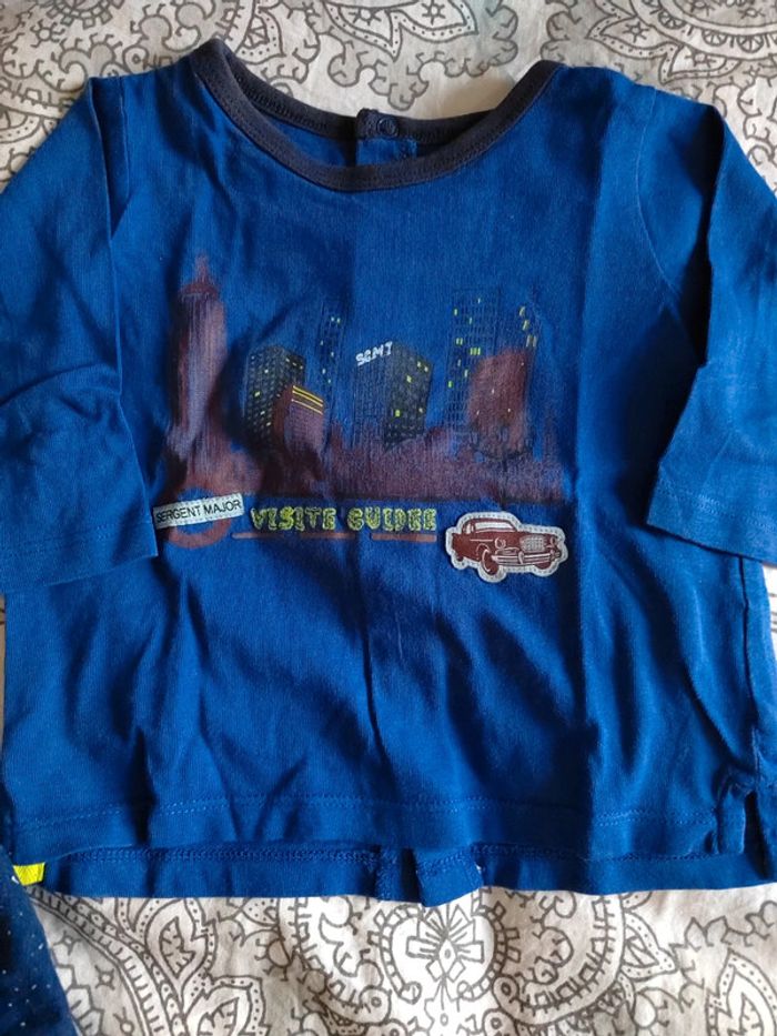 Lot de 4 tee-shirts manches longues 6 mois - photo numéro 5