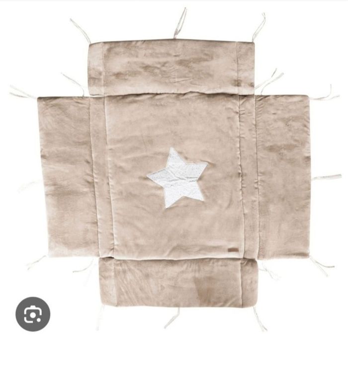 Parc en bois 3 niveaux + tapis réversible - photo numéro 2