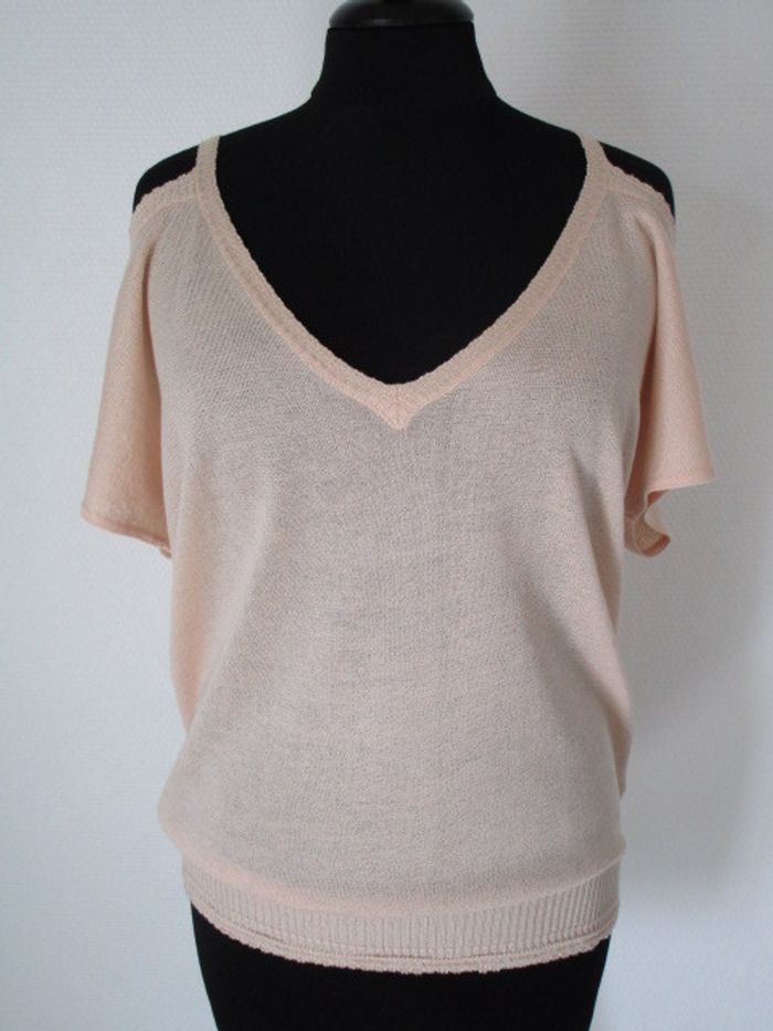 Fin pull épaules dénudées Grain de Malice S 36 NEUF - photo numéro 2
