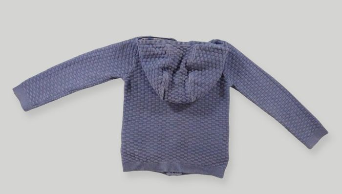 Gilet capuche tricot bleu Sergent Major 4 ans 104 cm garçon - photo numéro 3