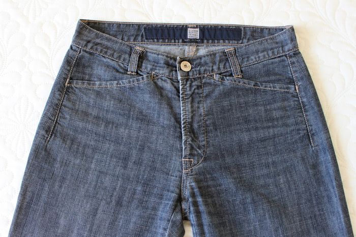 Jean fin Girbaud en coton à coutures tournantes 36