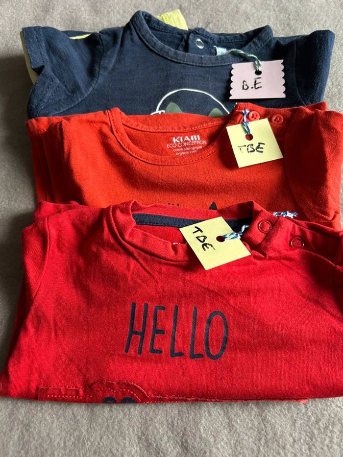 Lot de trois tee-shirts manches longues
