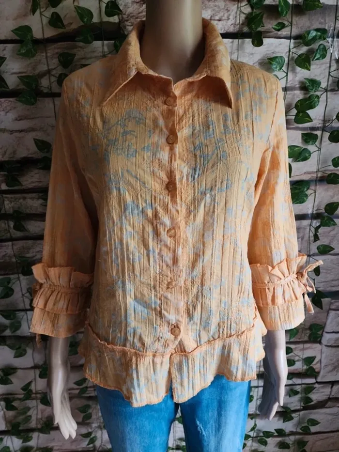 🌸Blouse Jaune Patrice Breal Taille 40🌸 - photo numéro 2