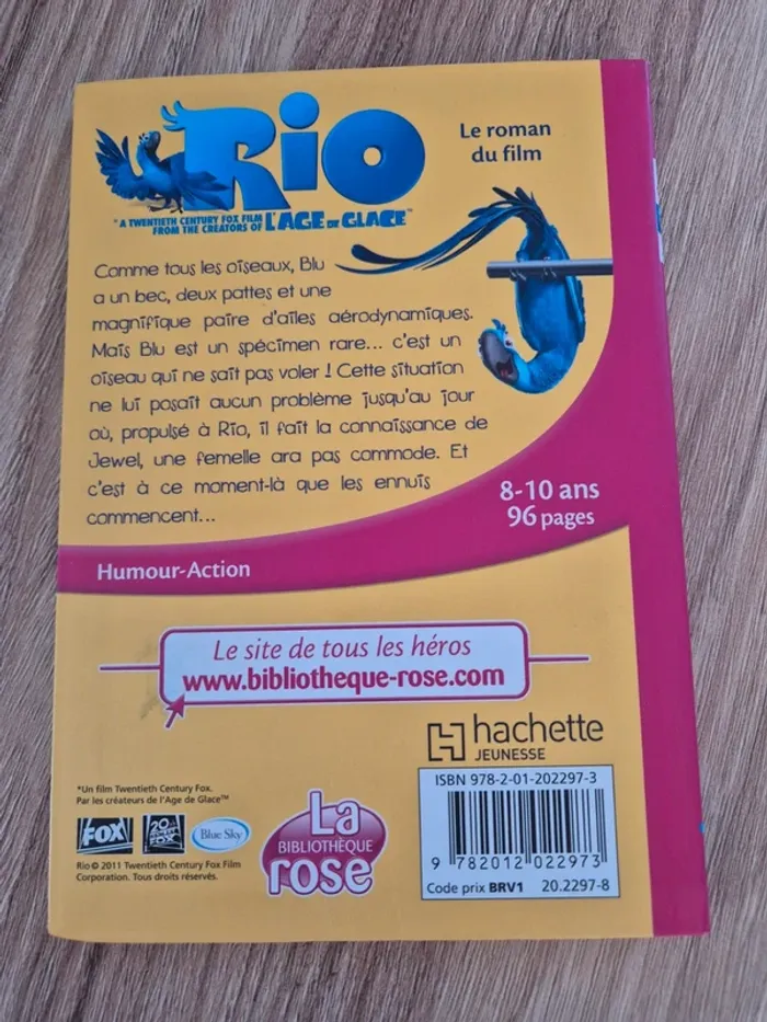 Livre Rio le film - photo numéro 2