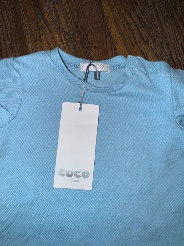T-shirt coco acqua  1 mois Neuf avec étiquette - photo numéro 2