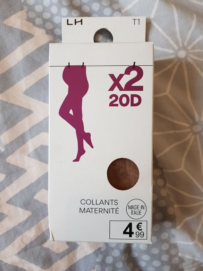 Collant maternité couleur chair