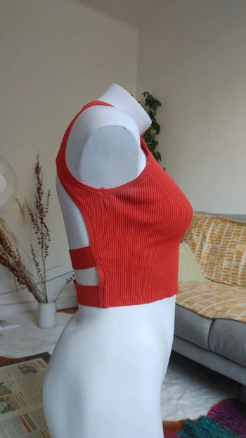 Top dos nu orange  crop top