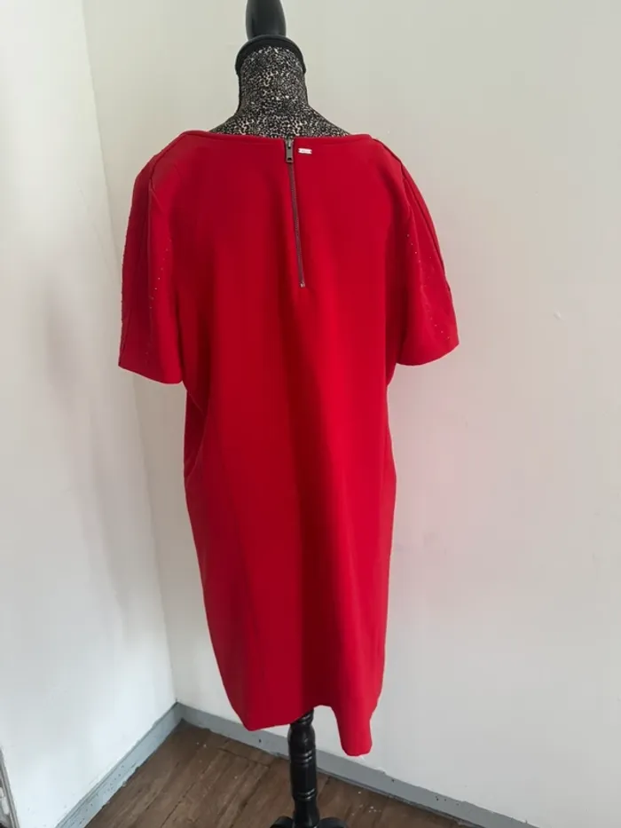 Robe rouge vif IKKS – Taille 42 - photo numéro 3