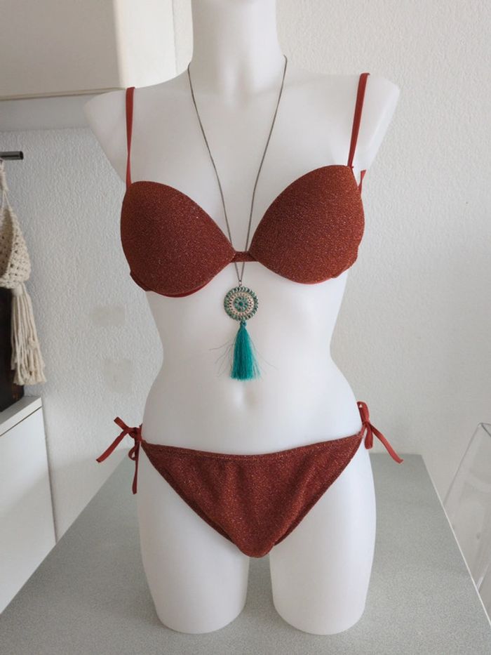 Maillot 2 pieces cuivre Calzedonia 42 - photo numéro 3