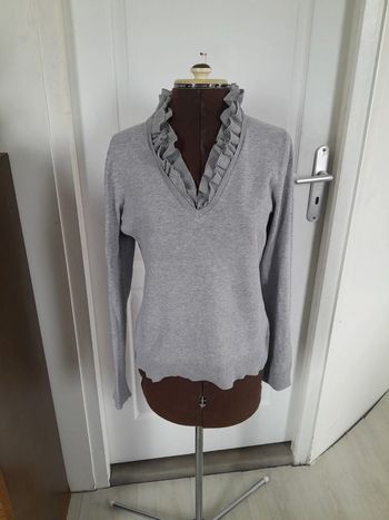 Petit pull coton  col à volant Chaps classics