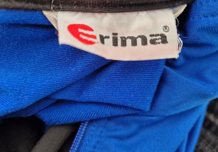 Ensemble Survetement Jogging Football Veterans Erima Bleu Noir - photo numéro 15