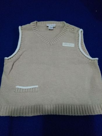 Pull sans manches bébé garçon 3 mois