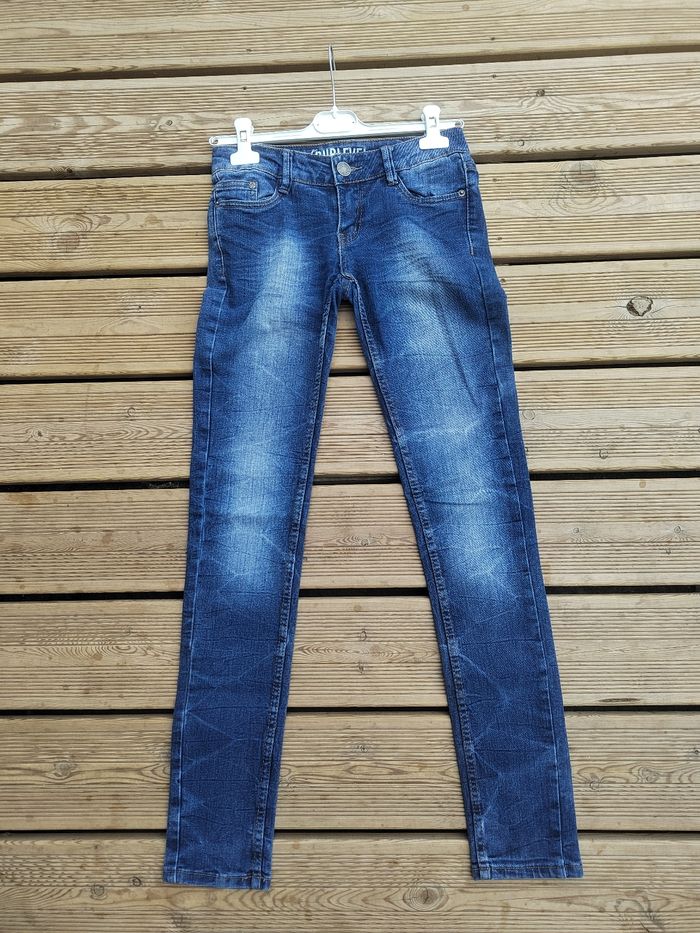 Jean Slim Taille Basse Bleu Foncé – Taille 34 / XS – Très Bon État – The sublevel Collection - photo numéro 6
