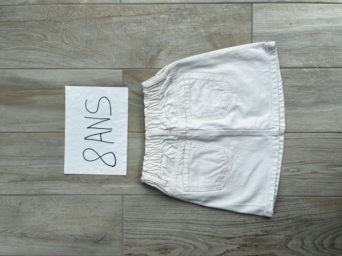 Jupe en jean blanche mango fille 8 ans - photo numéro 4