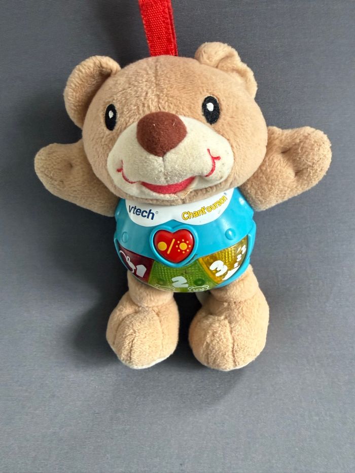 Vtech Baby Chant'Ourson brun musical lumineux doudou hochet à accrocher - photo numéro 4