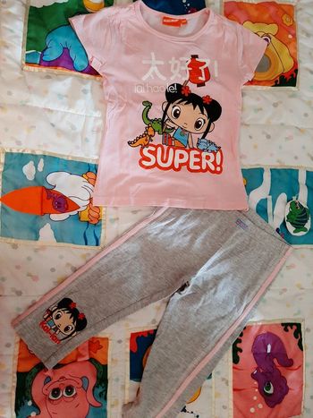 Ensemble t shirt et legging court corsaire kai-lan nickelodeon