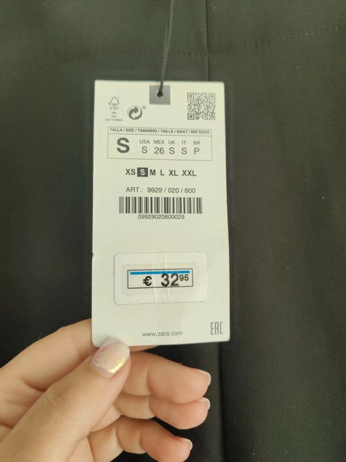 Pantalon noir Zara taille s - photo numéro 3