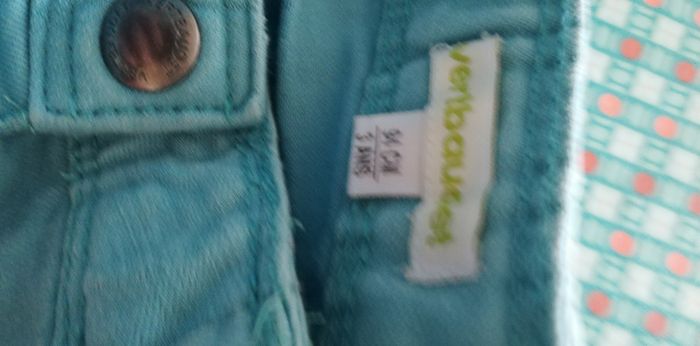 Vertbaudet pantalon 3 ans turquoise - photo numéro 3