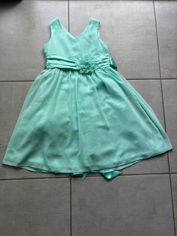 Robe de cérémonie fille vert d’eau