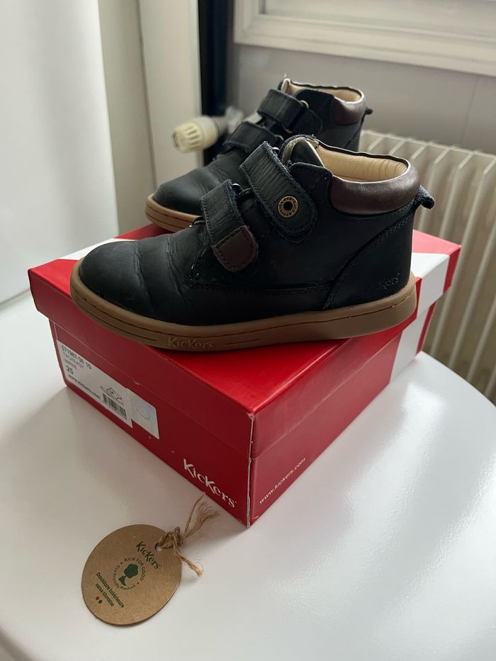 Chaussures en cuir enfant Kickers T 25 - photo numéro 6