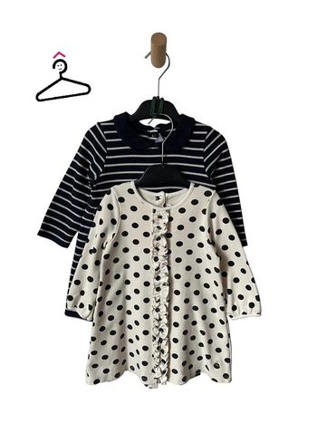 LOT de 2 robes à manches longues - Petit Bateau 18 mois