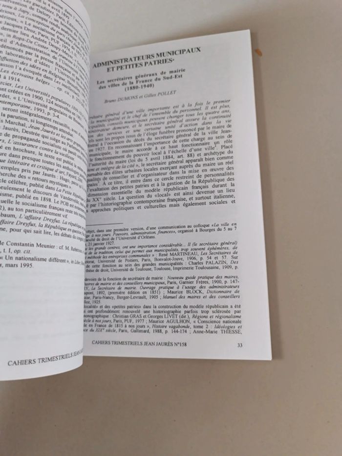 Jean Jaurès variétés jaurésiennes cahiers trimestriels numéro 158 - photo numéro 9